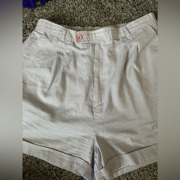 5/$25 Vintage Hunter’s Glen women’s striped high waisted shorts size 13/14 - Picture 2 of 12